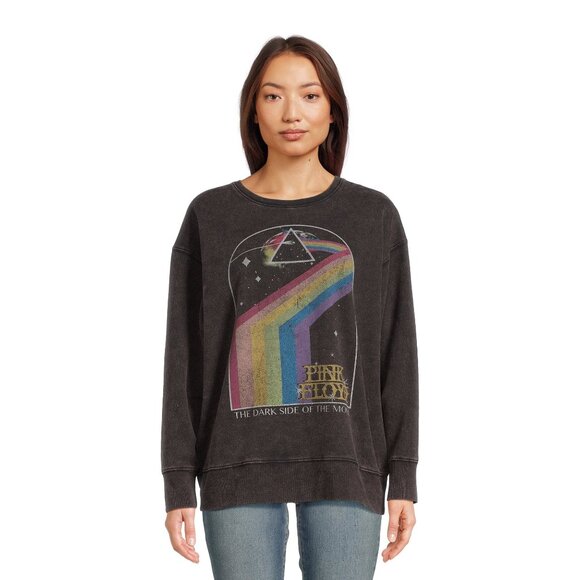 Pink Floyd Black Graphic "The Dark Side of the Moon" Sweatshirt - Picture 2 of 8